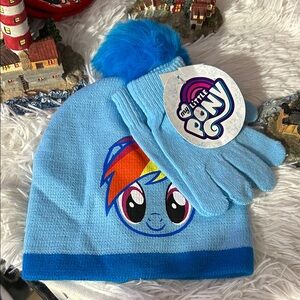 My Little Pony Light Blue Hat and Gloves Set